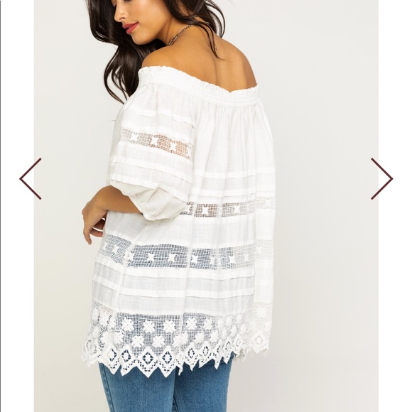 NWT Free People White Sounds of Summer Tunic Top M - Picture 2 of 11